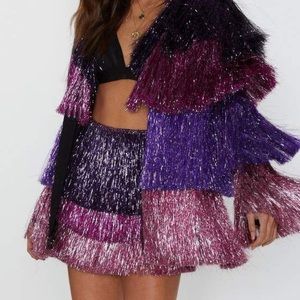 Nasty Gal fringe skirt
